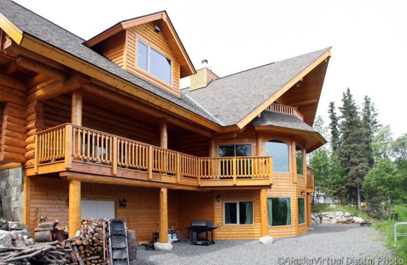 Cabin exterior at Salmon Catcher Lodge.