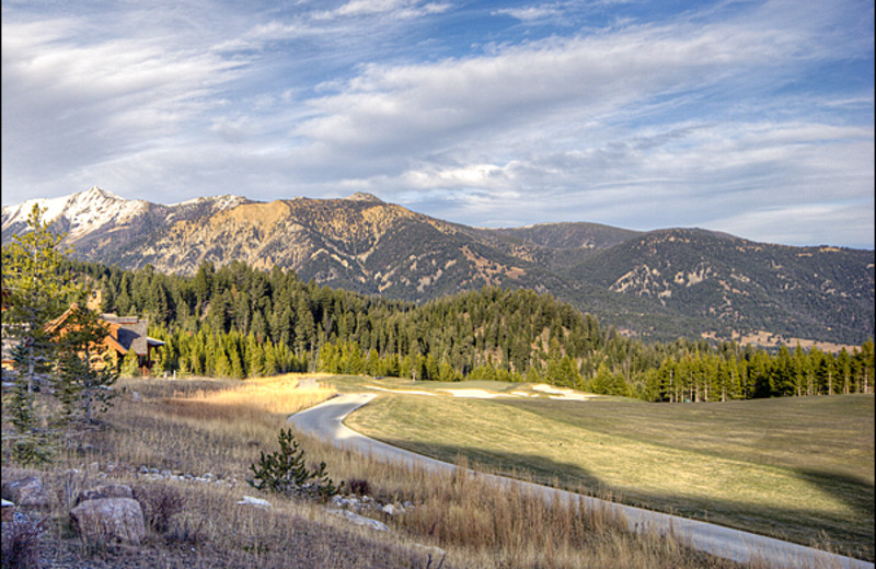 Mountain view at Big Sky Luxury Rentals.