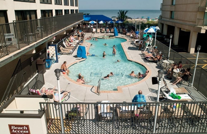 Outdoor pool at Clarion Resort Fontainebleau.