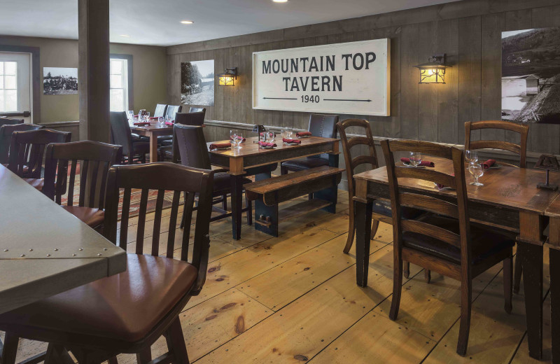 Delicious tavern Menu and 12 Vermont craft beers on tap at The Mountain Top Inn & Resort.