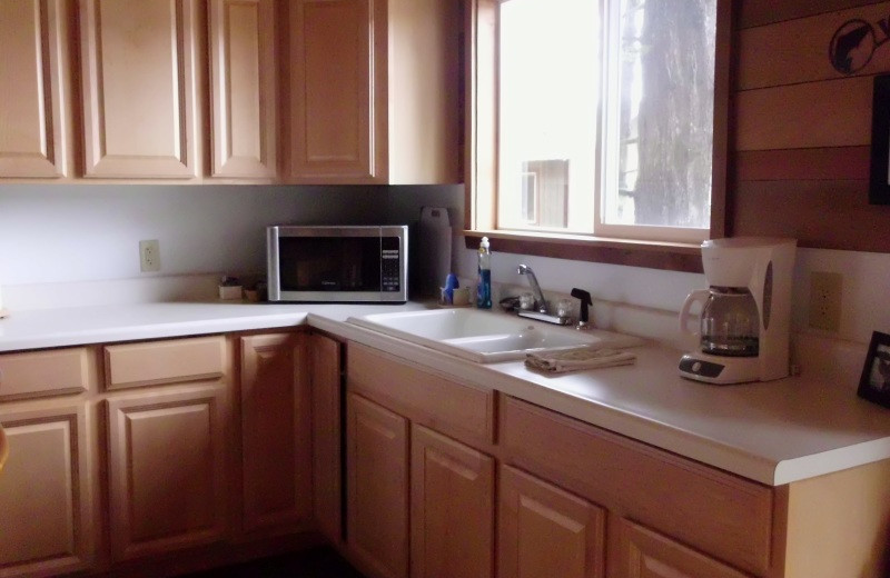 Guest kitchen at portsman's Cove Lodge.