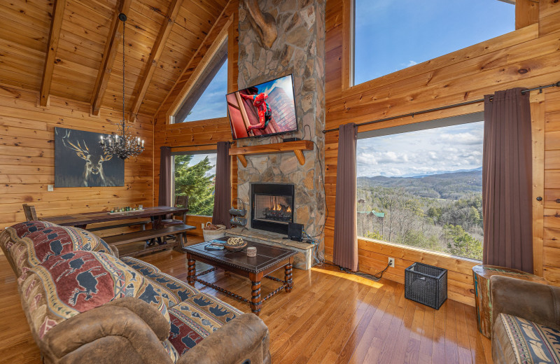 Living room at American Patriot Getaways - Mountain Mama.