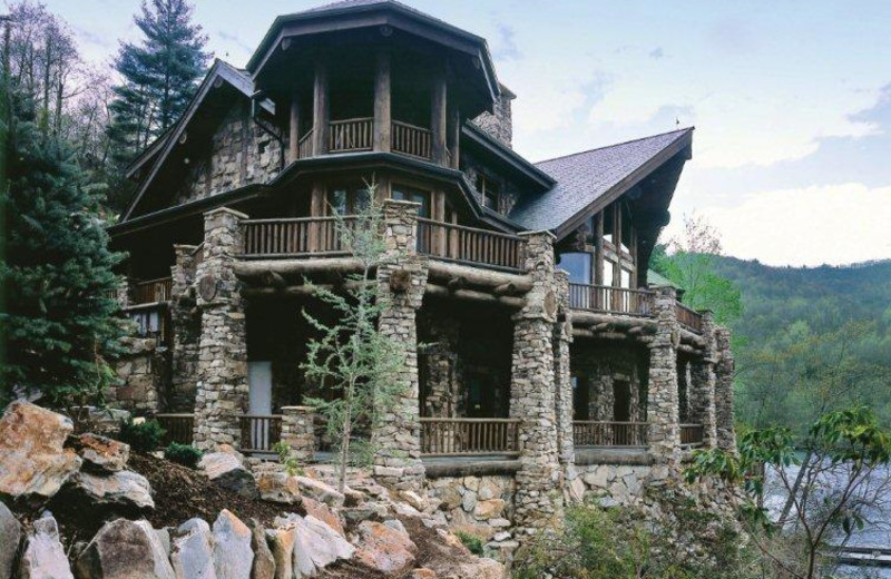 Exterior view of Forge Lake Lodge.