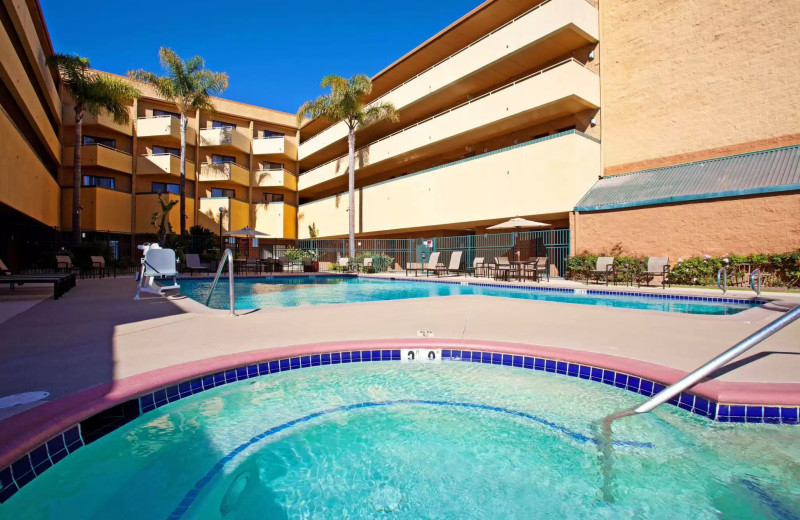 Outdoor pool at Radisson Hotel Santa Maria.