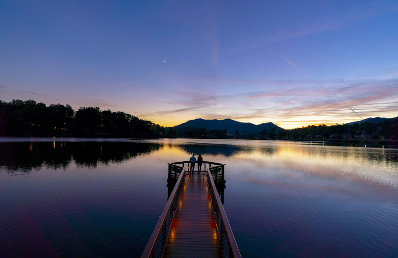 The fishing and meditation pier is the perfect place to enjoy spectacular sunsets.