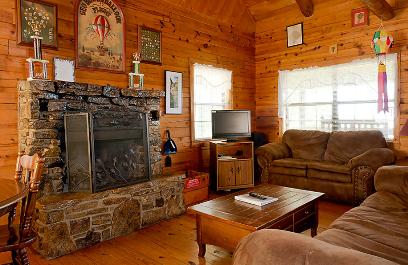 Cabin interior at Buffalo Outdoor Center.