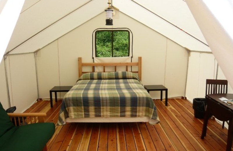 Cabin tent at West Beach Resort.