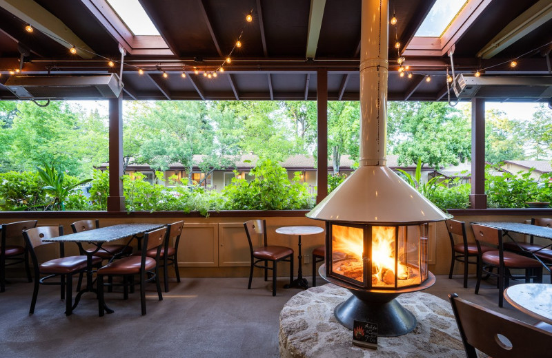 Patio at EuroSpa & Inn.