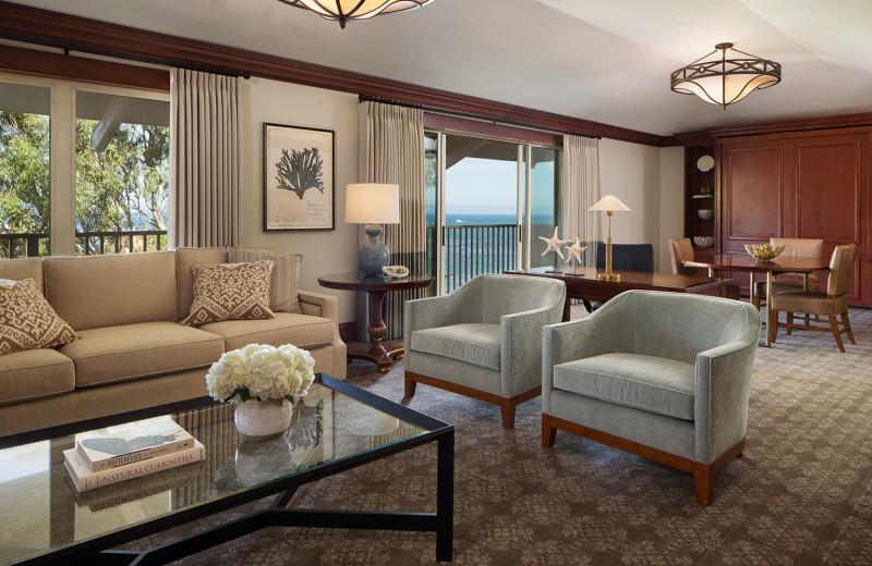 The Parlor of Cannery Row Suite, ideal for the Steinbeck enthusiast with incredible views of historic Cannery Row. 