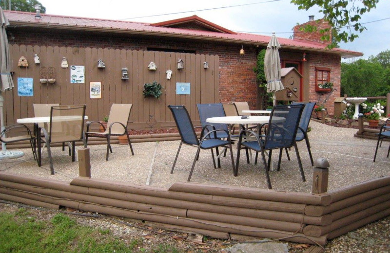 Patio at Rocky Branch Resort.