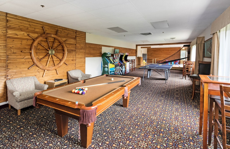 Rec room at Surfrider Resort.