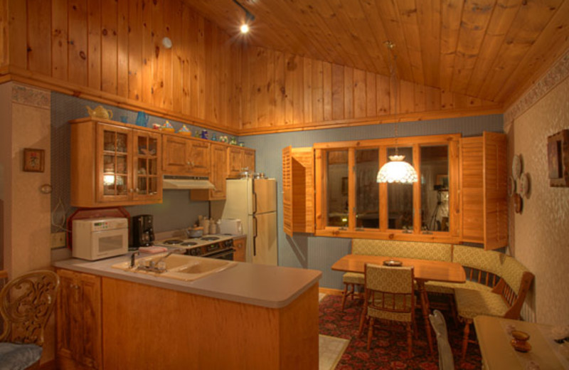 Chalet kitchen at The Alpine Inn.