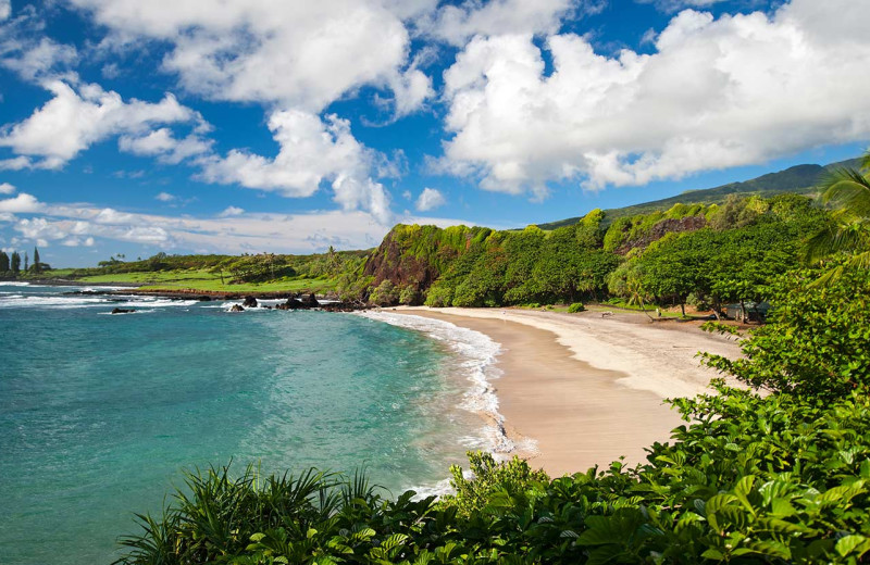 Beach at Travaasa Hana, Maui.