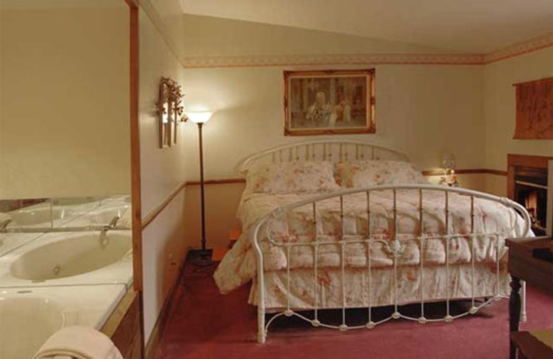 Guest room at Historic Afton House Inn.
