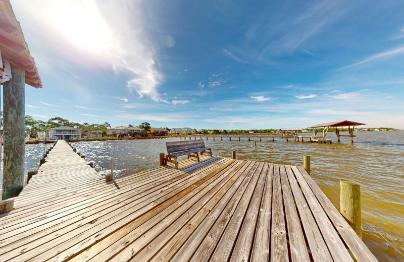 Rental dock at Resort Vacation Properties of St. George Island.