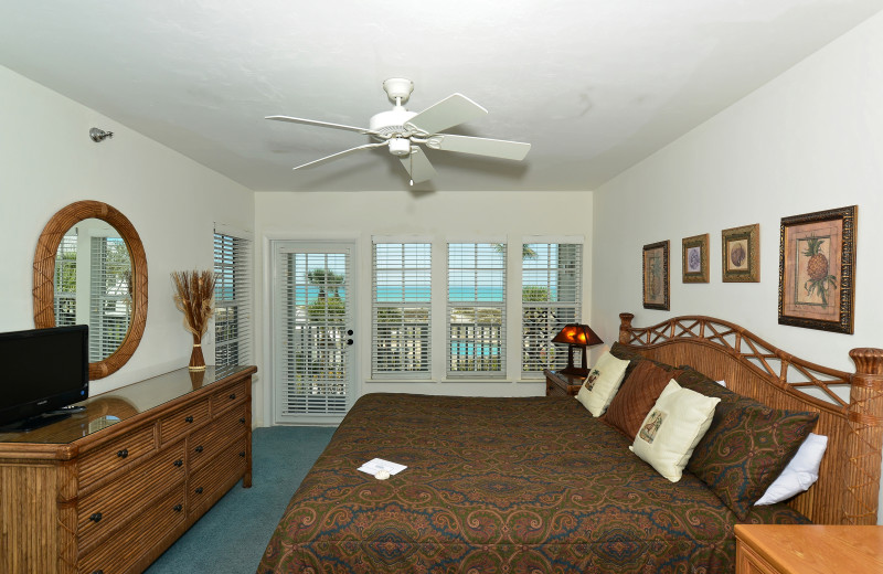 Guest bedroom at Palm Island Resort.