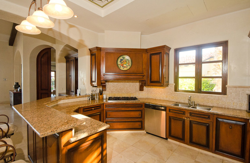 Rental kitchen at Luxury Villa Collections.