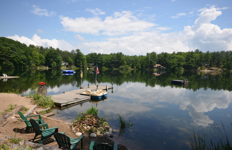 Rental dock at Visit Up North Vacation Rentals.