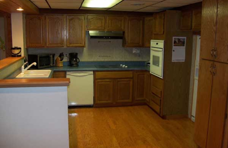 Cabin Kitchen at Lost Weekend Cabin