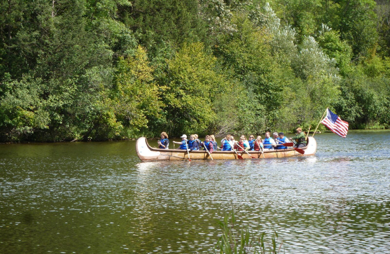 Canoeing near Spicer Green Lake Resort.