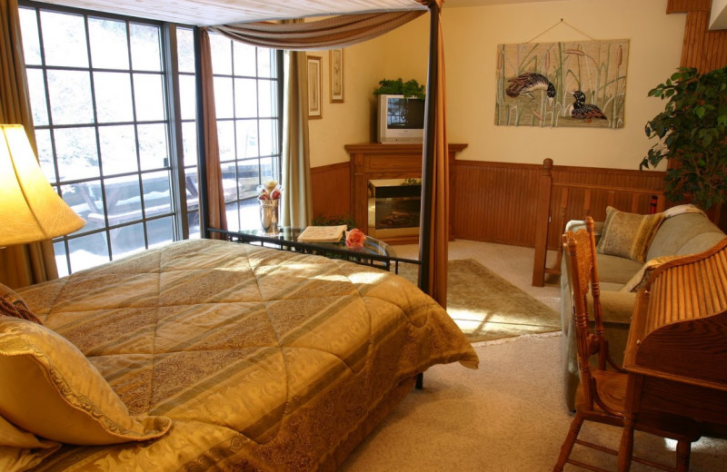 Guest room at Pearson's Pond Luxury Inn and Adventure Spa.