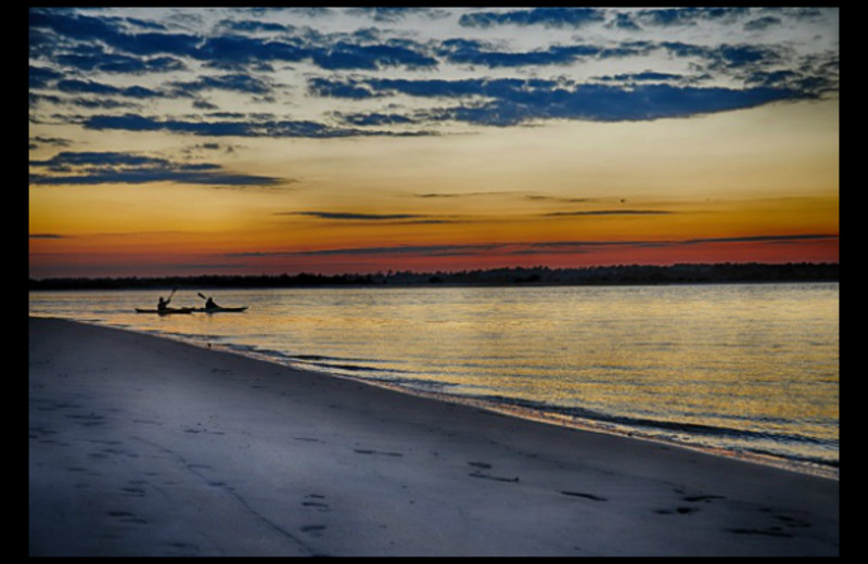 The beach at Shell Island Resort.