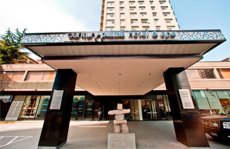 Exterior view of Century Plaza Hotel & Spa.