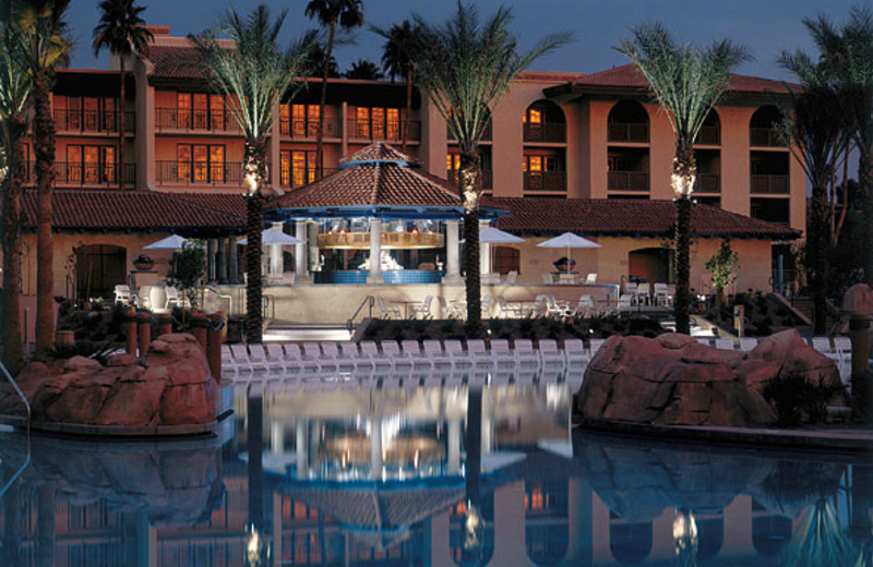 Nighttime view of Arizona Grand Resort.