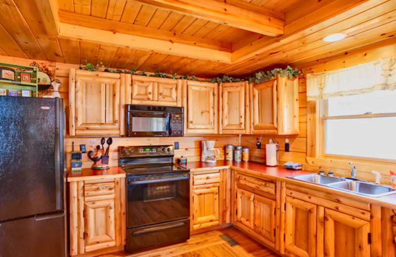 Kitchen at Alpine Mountain Chalets. 