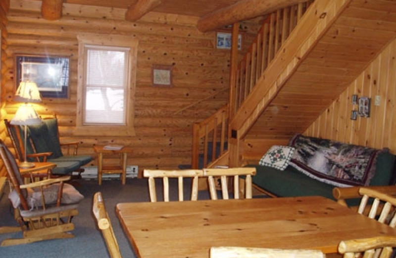 Cabin interior at Timber Trail Lodge & Resort.