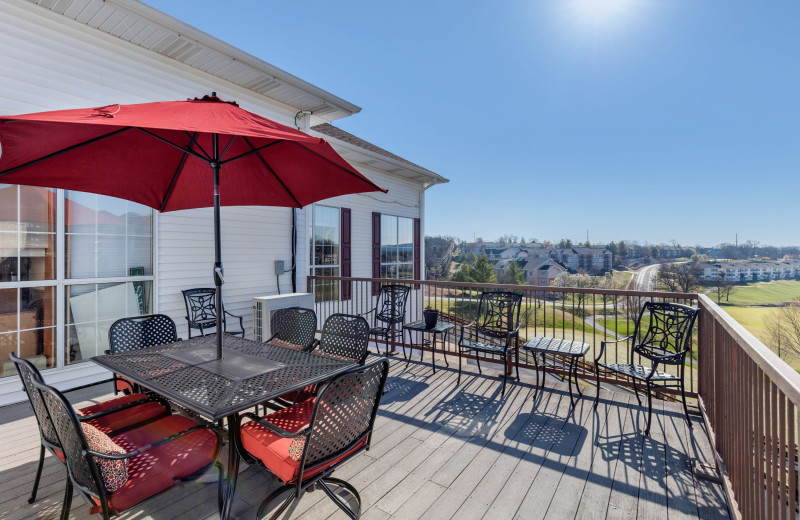 Patio at Thousand Hills Vacations.