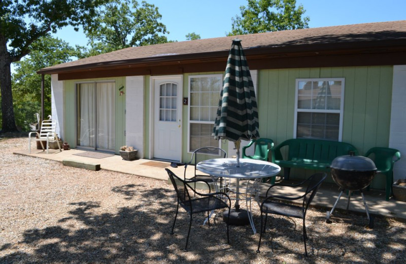 Cabin exterior at Oak Ridge Resort.