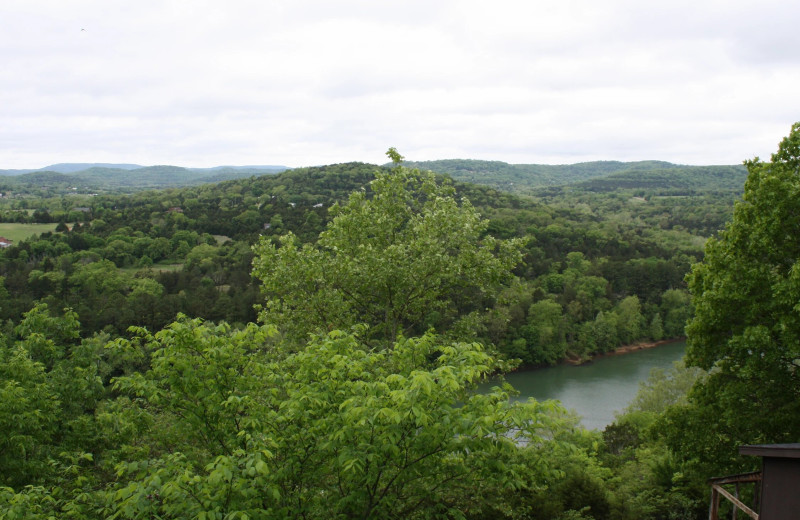 View from Arkansas White River Cabins.