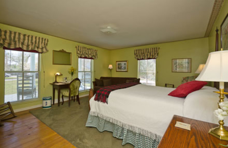 Guest room at The Pack House Inn.