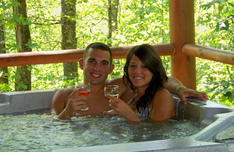 Couple at Hocking Hills Cabins.