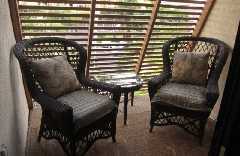 Vacation rental sitting area at Maui Kamaole.