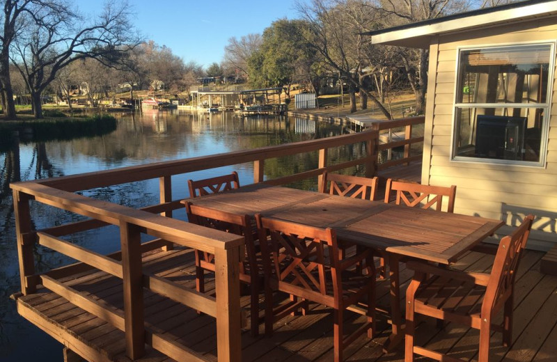 Patio at The Secret Cabin.