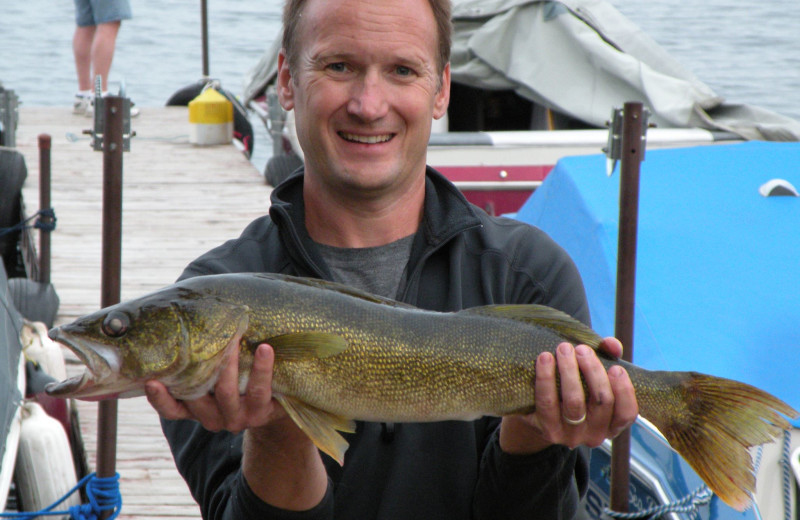 Fishing at Sams Island Cabin.