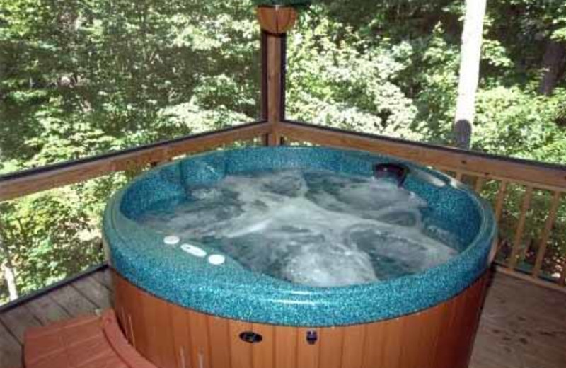 Hot Tub at JP Ridgeland Cabin Rentals