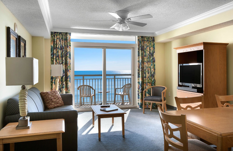 Guest living room at Paradise Resort.
