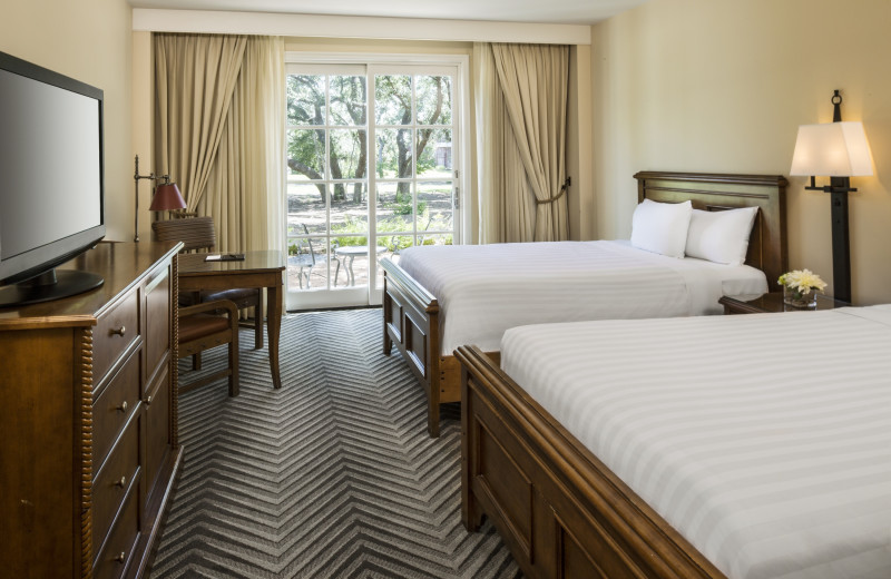 Guest room at Hyatt Regency Hill Country Resort and Spa.
