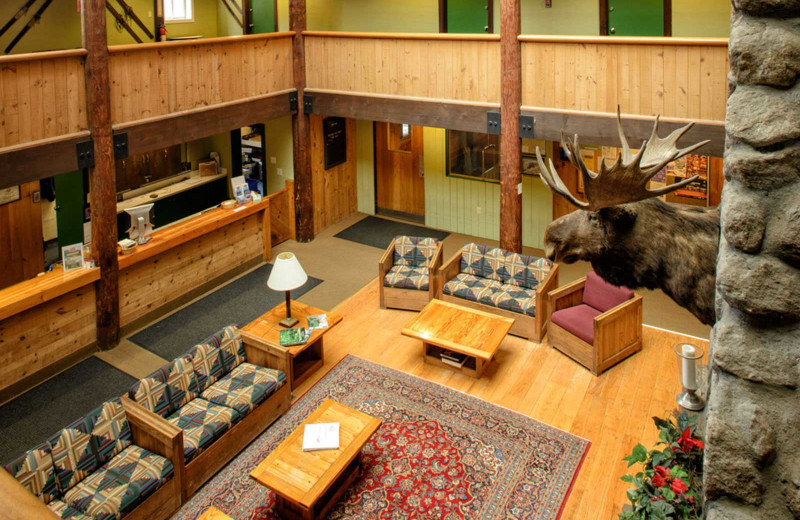 Lobby at Snowy Owl Inn and Resort.