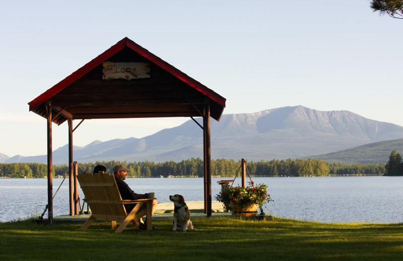 Outdoor gazebo at New England Outdoor Center.