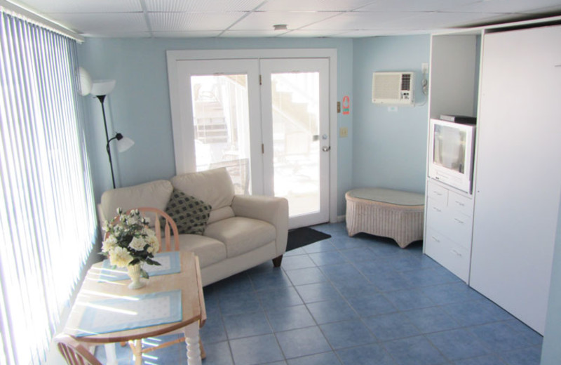 Guest living rom at Ocean Walk Hotel.