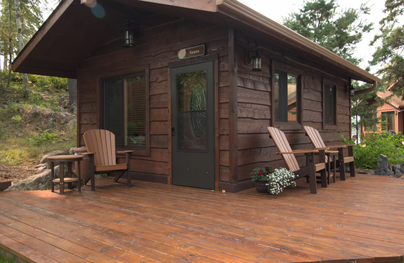 Sauna at River Point Resort & Outfitting Co.