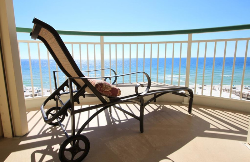 Vacation rental balcony at Luxury Coastal Vacations.