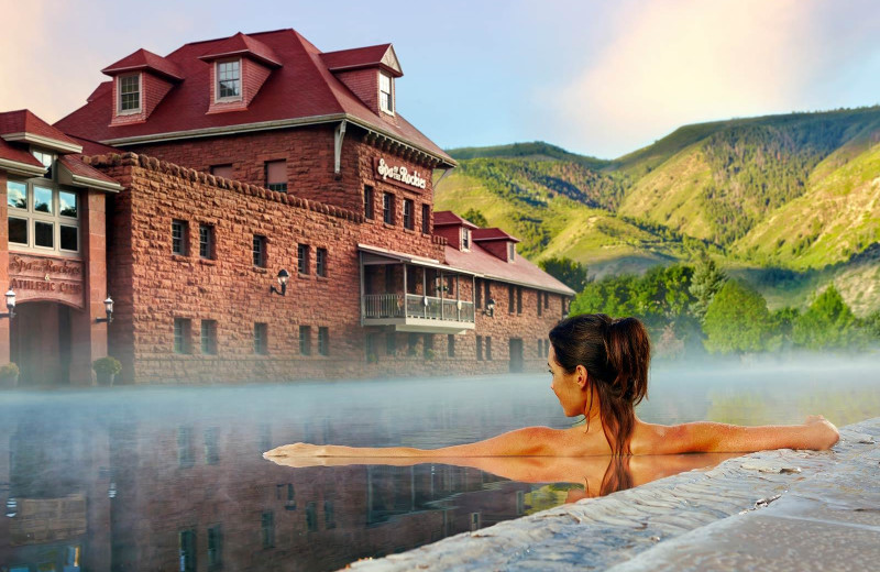 Hot springs at Glenwood Hot Springs Resort.