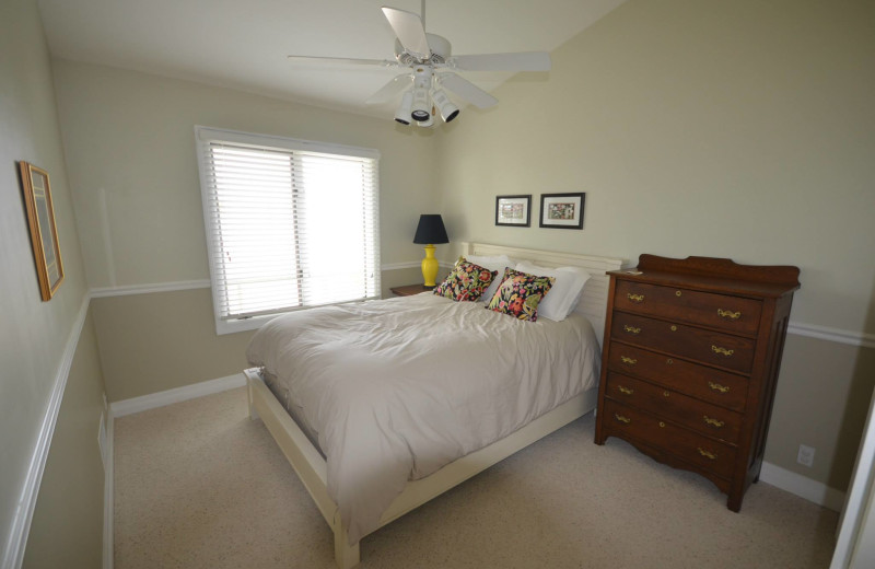 Rental bedroom at Visit Up North Vacation Rentals.