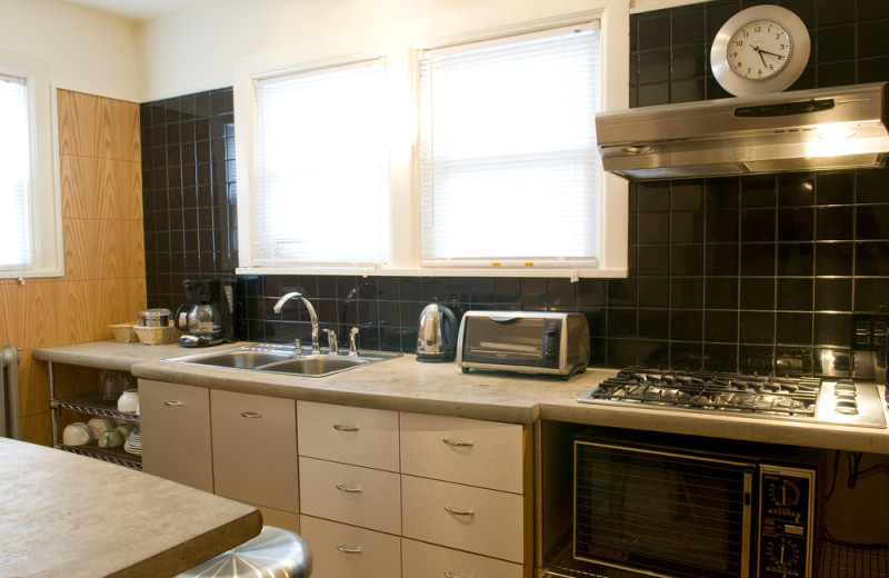 Guest kitchen at Inn On Columbia.