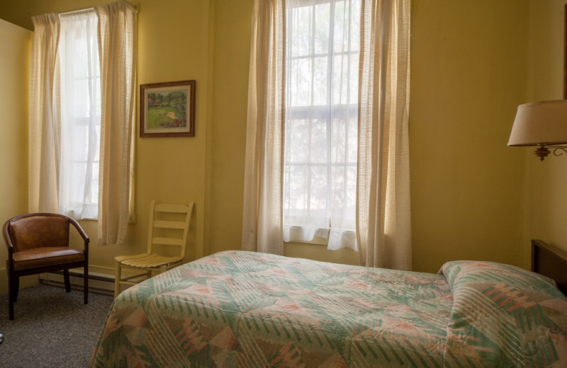 Guest room at Capon Springs & Farms.